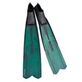 Seac Shout, Long Fins for Scuba Diving, Spearfishing and Freediving, Green, 8-8.5, Made in Italy
