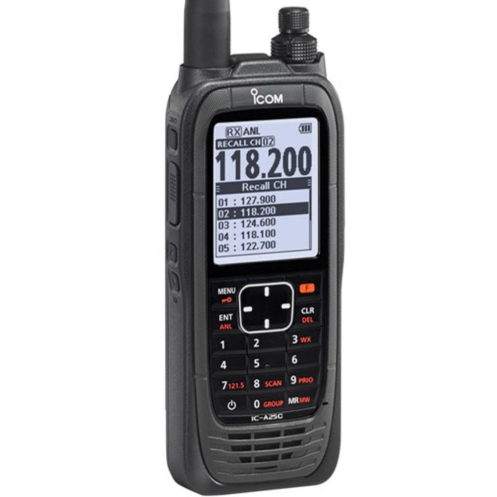ICOM A25C Handheld Airband Radio - Communication Channels Only