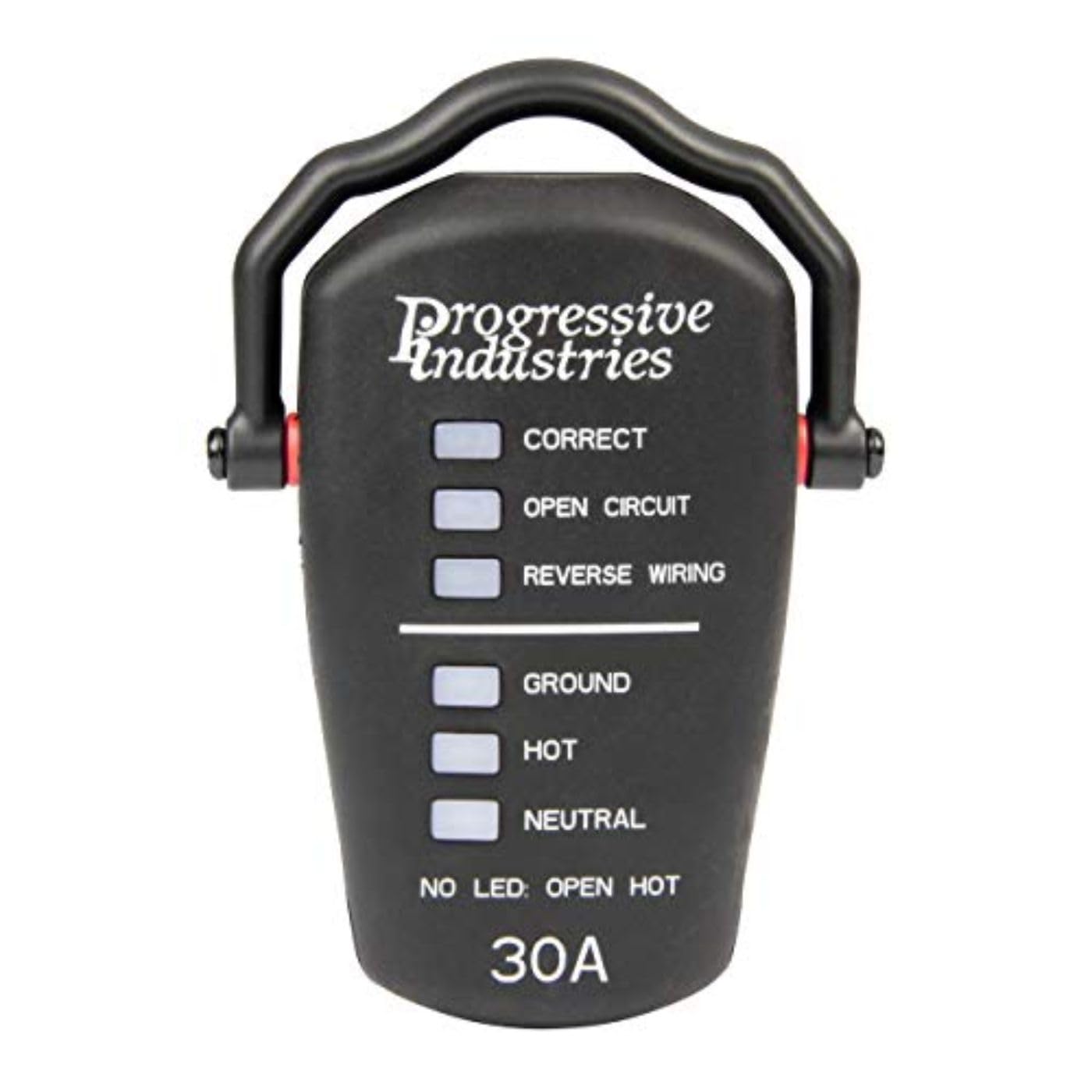 Progressive Industries RRT-30 RV Receptacle Tester, Black, 30 Amp