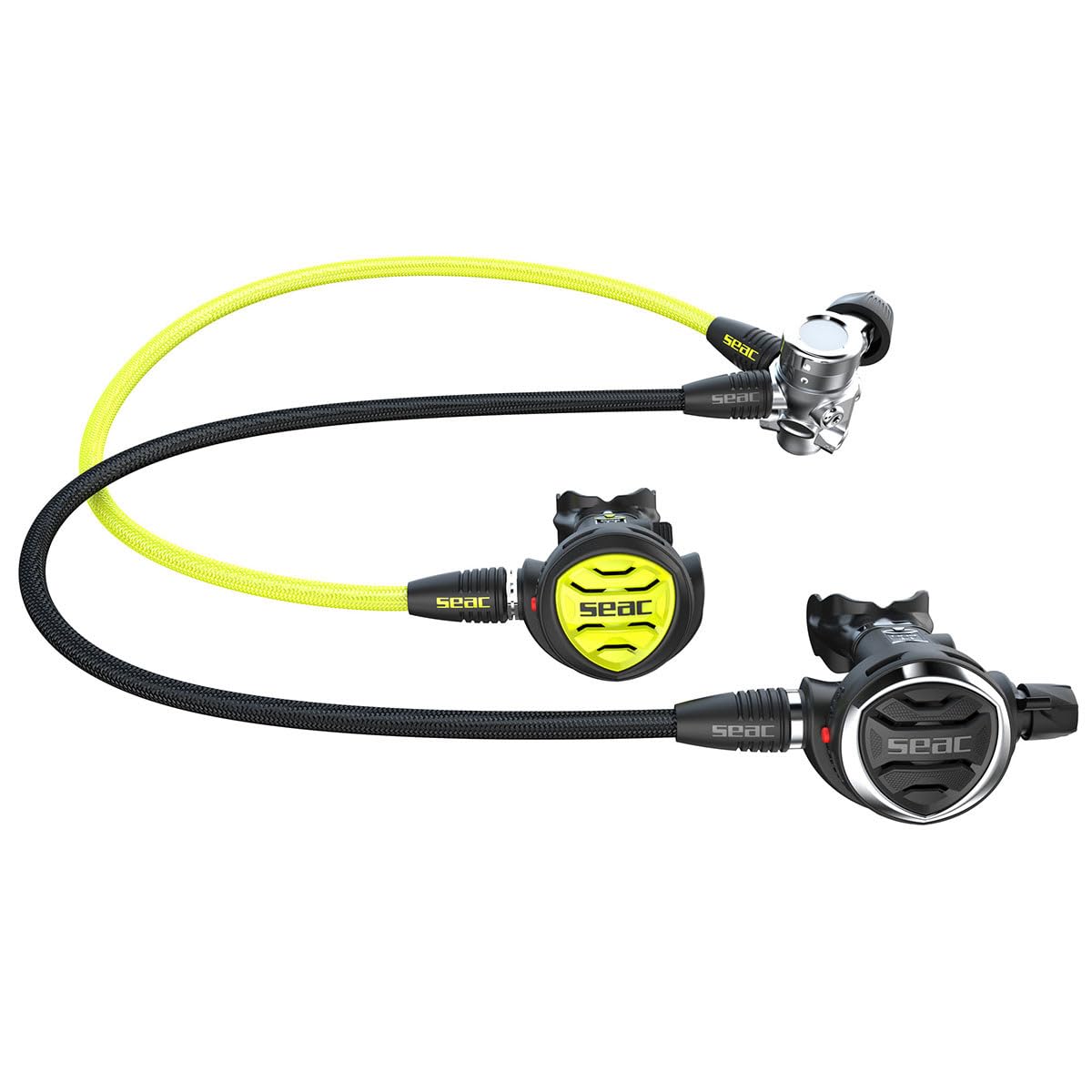 SEAC Set IT500 ICE, Scuba Diving Regulator and Emergency Octopus, 230 INT