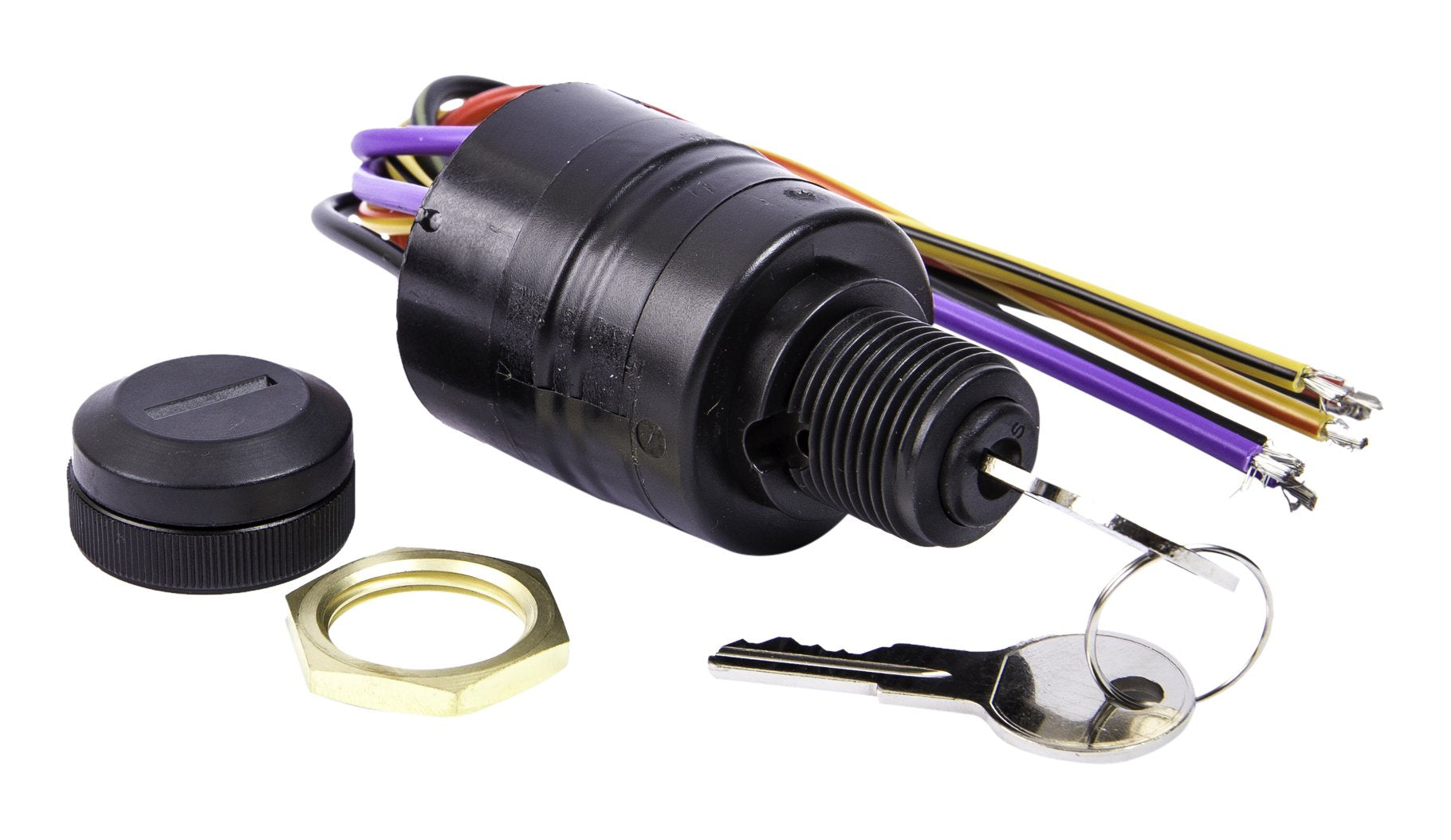 Sierra International MP39710-1 Polyester 4-Position Magneto Off-Run-Start Switch Push to Choke with Terminal Type 7 Color Coded Wires