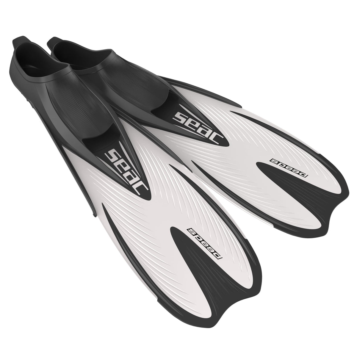 Seac Speed, Snorkeling Fins for Woman, Man and Child with Closed Foot Pocket, Made in Italy