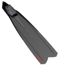 Seac Shout, Long Fins for Scuba Diving, Spearfishing and Freediving, Black, 4.5-5, Made in Italy