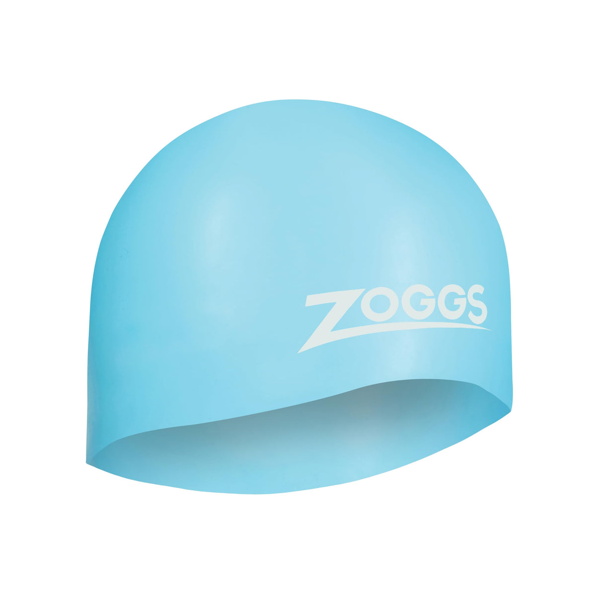 Zoggs Unisex () ZOGGS Silicone Cap Easy FIT Light Blue 301624, Light Blue, One Size UK