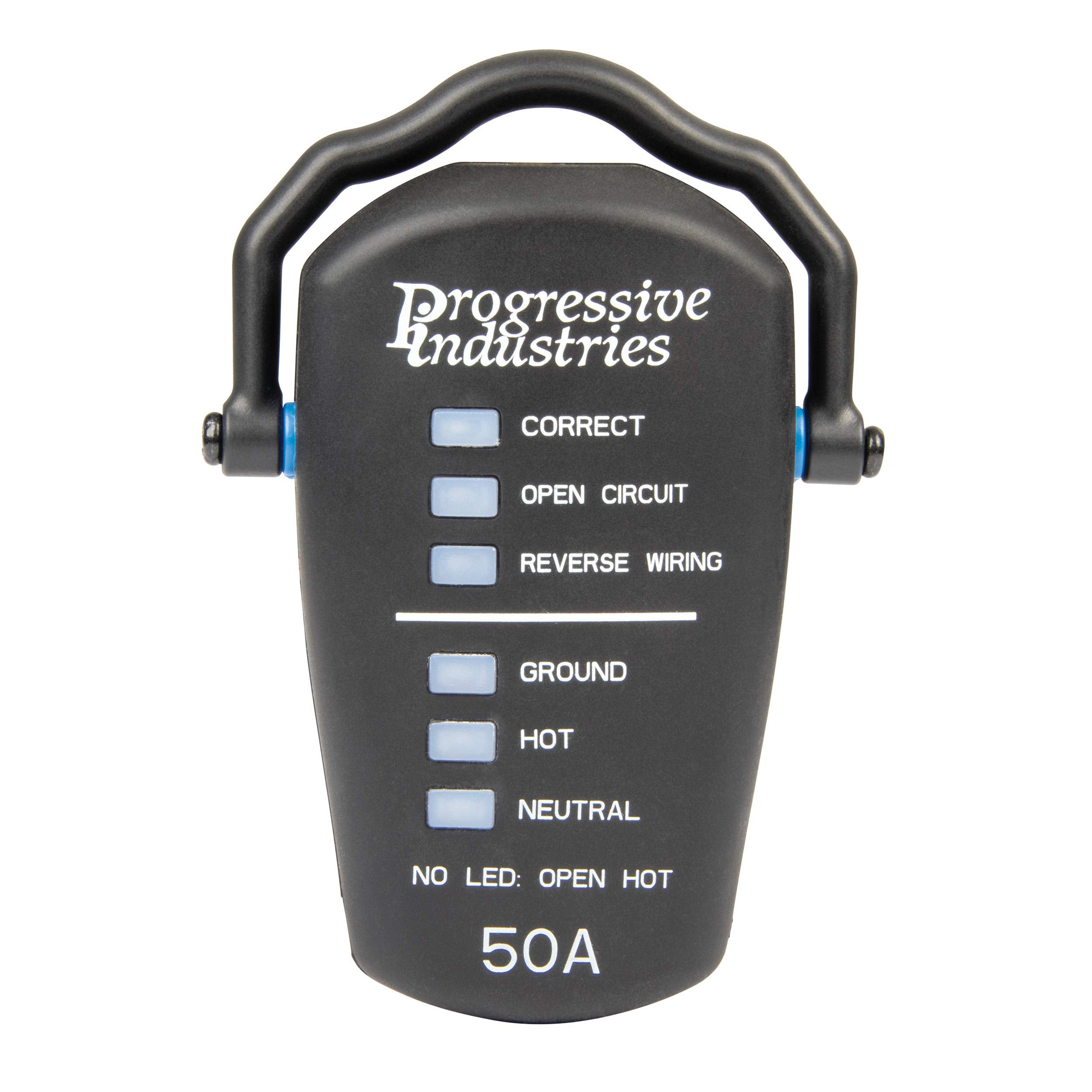 Progressive Industries RRT-50 RV Receptacle Tester, Black, 50 Amp